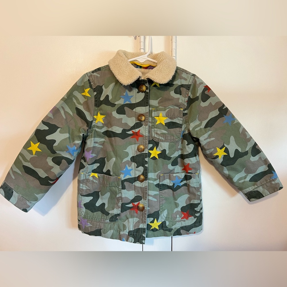 Mini Boden Sherpa Lined Coat size 4/5